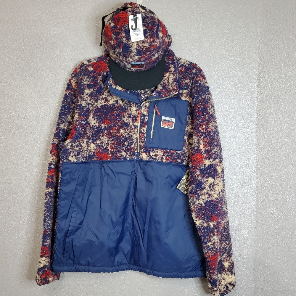 Vans Hat/Quarter Zip Pullover Combo Men Size Medium